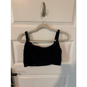 Black Skim Terry Tank Top